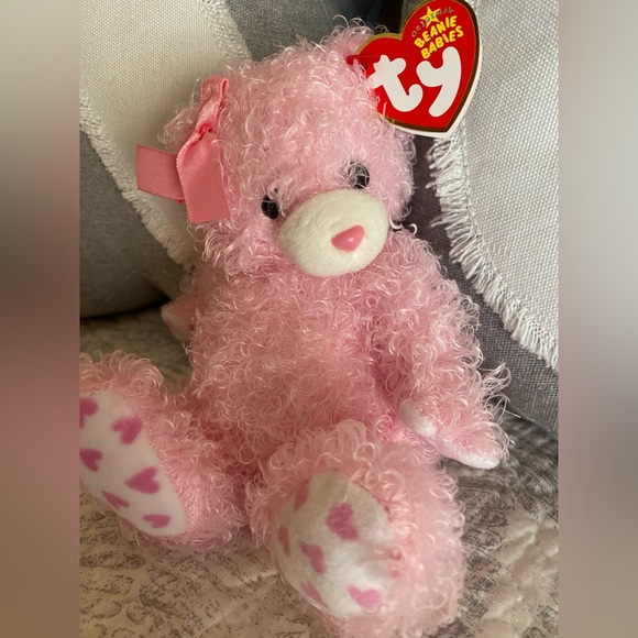 🩷 SUPER RARE INTERNET EXCLUSIVE TY BEANIE BABY BEAR “SWEETIEPAWS”. MWMT! - Picture 2 of 8